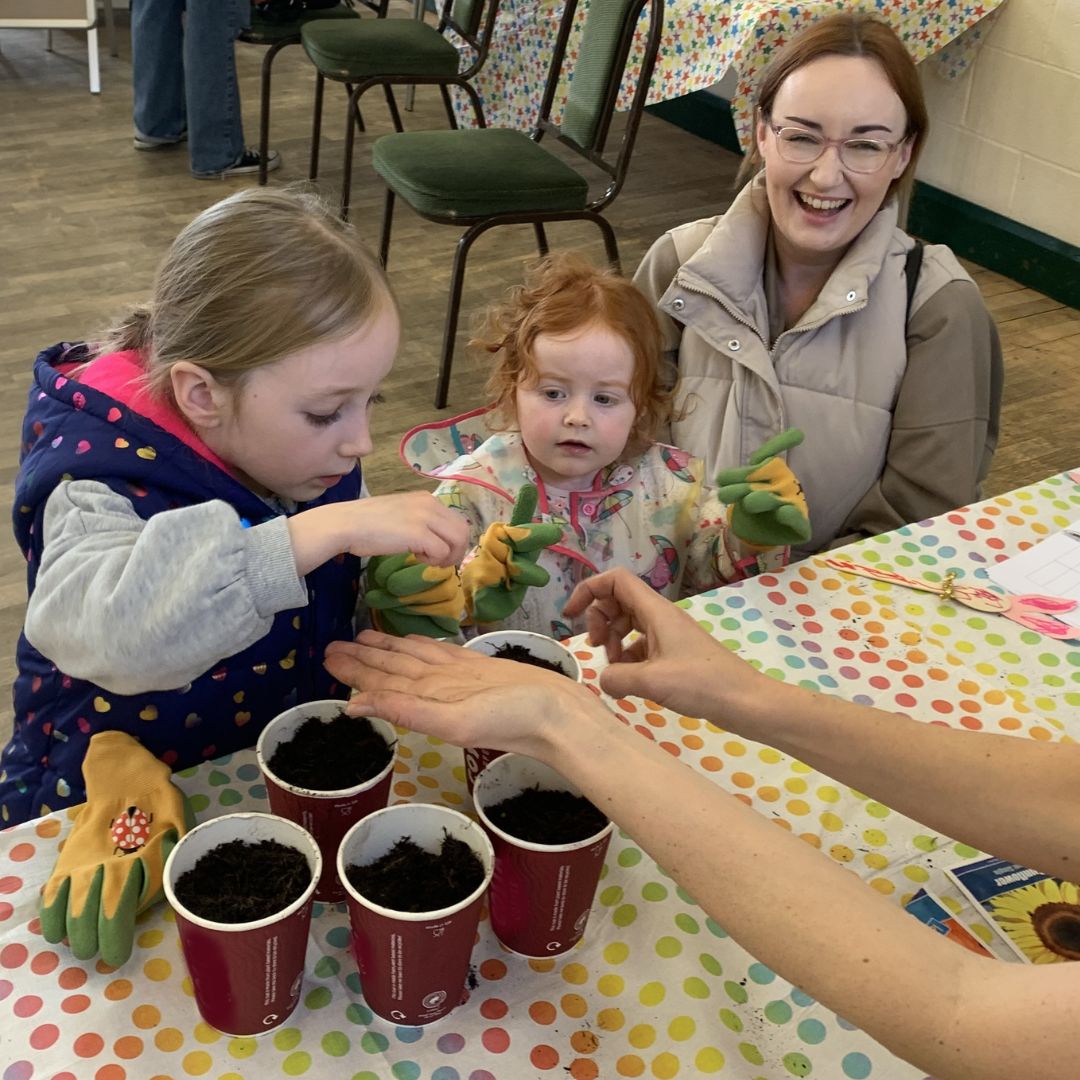Little Green Change seed sowing event in Dorset.