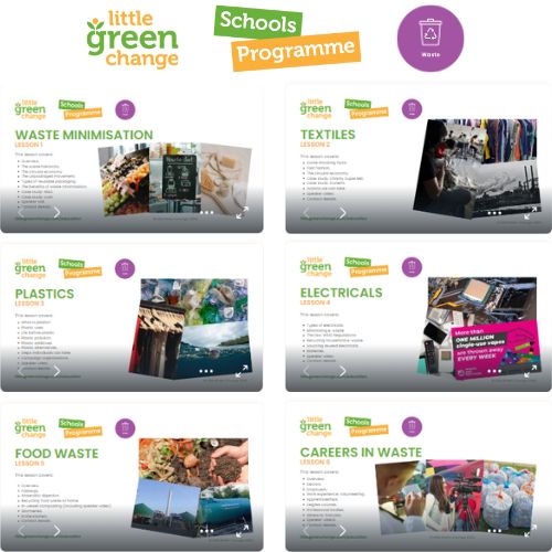 Little Green Change's waste module lessons, 2024