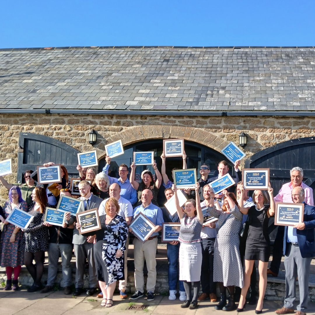 Winners of the West Dorset Gold Business Awards 2024, including Little Green Change.