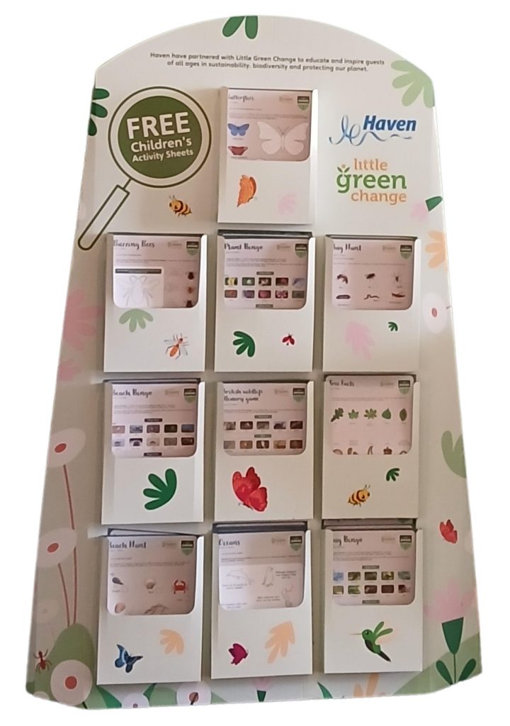 Haven and Little Green Change display stand